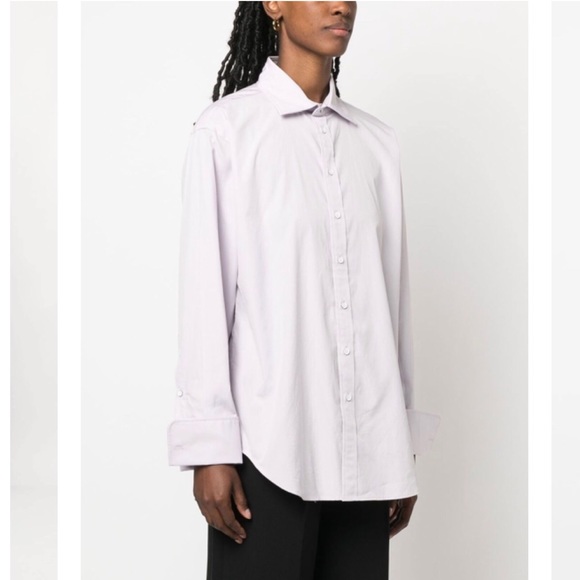 Rag&bone Lavender Diana Poplin Shirt - Picture 3 of 5